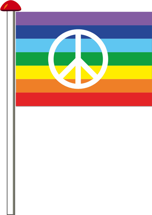 Sonderflagge Peace Regenbogen